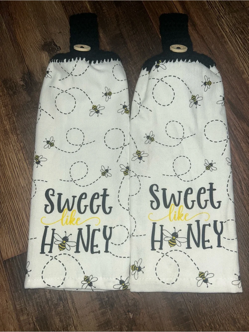 Sweet Like Honey Bee Hanging Kitchen Towel Set